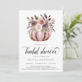 Rustige Herfst Pumpkin Vrijgezellenfeest Rust Flor Kaart (Staand voorkant)