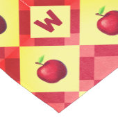Rustige Herfst Red Apple Pattern Korte Tafelloper (Hoek)