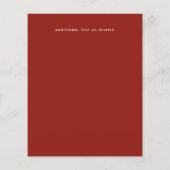 Rustige Herfst Red Leaves Autumn Wedding Budget (Achterkant)