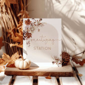 Rustige herfst Sanitizing Station Poster