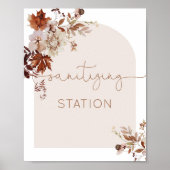 Rustige herfst Sanitizing Station Poster (Voorkant)