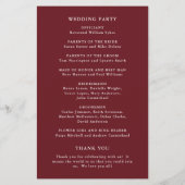 Rustige Herfst Sunflower Budget Wedding Programme Flyer (Achterkant)