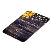 Rustige Herfst Sunflower Wedding Save the Date Magneet (Linkerzijde)