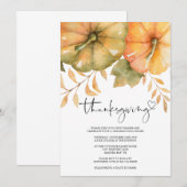 Rustige Herfst Thanksgiving diner invullen Kaart (Voorkant / Achterkant)