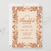 Rustige herfst thanksgiving-viering kaart (Voorkant)