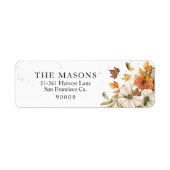 Rustige Herfst Theme Return-adreslabels Etiket (Voorkant)