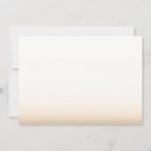 Rustige Herfst Tree Carved Initiaal Wedding Kaart (Achterkant)