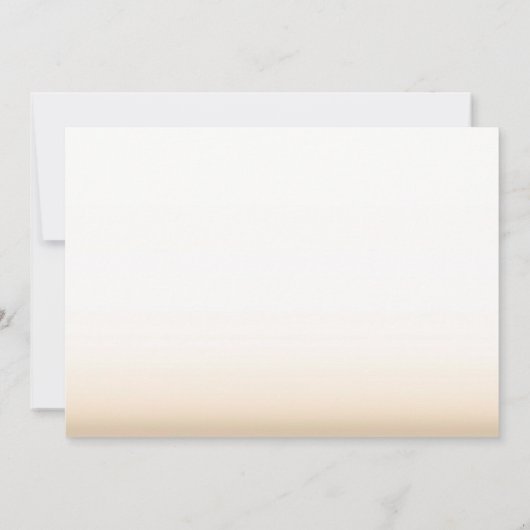 Rustige Herfst Tree Carved Initiaal Wedding Kaart (Achterkant)