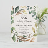 Rustige herfst van bladeren op elke leeftijd voor  kaart (Staand voorkant)