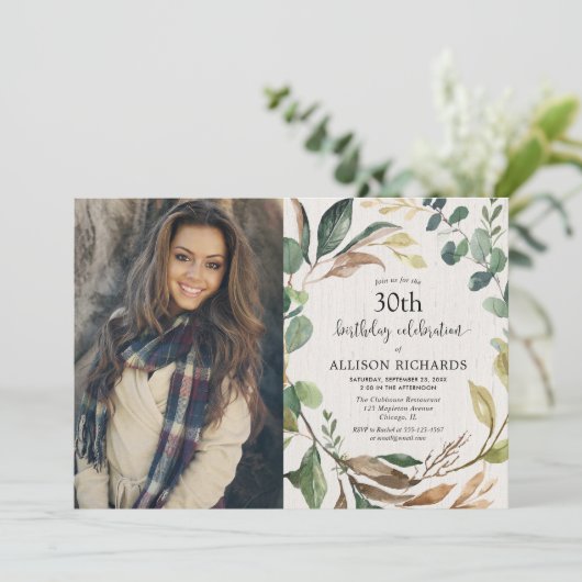 Rustige herfst van bladeren op elke leeftijd voor  kaart (Staand voorkant)