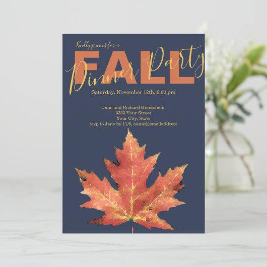 Rustige Herfst van de marine Kaart (Staand voorkant)