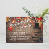 Rustige herfst van de wijnbarrel leidt tot uittred kaart (Staand voorkant)