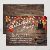 Rustige herfst van de wijnbarrel leidt tot uittred kaart (Voorkant / Achterkant)