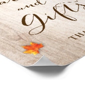 Rustige herfst verlicht Kaarten en cadeautjes Poster (Hoek)