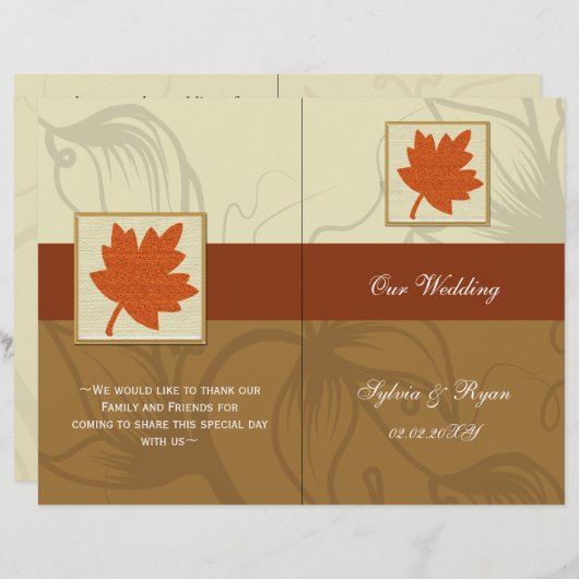 Rustige herfst vertrekt tweeledig weddenschap (Voorkant / Achterkant)