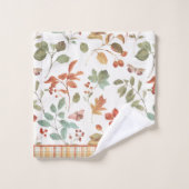 Rustige Herfst Vloeibare Waterverf Bad Handdoek (Wasdoekje)