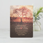 Rustige herfst voor winterbruiloft elegante sneeuw kaart (Staand voorkant)