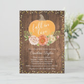 Rustige Herfst Vrijgezellenfeest Pumpkin Herfst Fl Kaart (Staand voorkant)