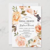 Rustige Herfst Waterverf Floral Vrijgezellenfeest Kaart (Voorkant)