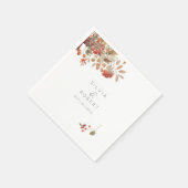 Rustige Herfst Waterverf olievloeistof Servet (Hoek)