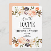 Rustige Herfst Waterverf Opslaan Datum uitnodiging (Voorkant / Achterkant)