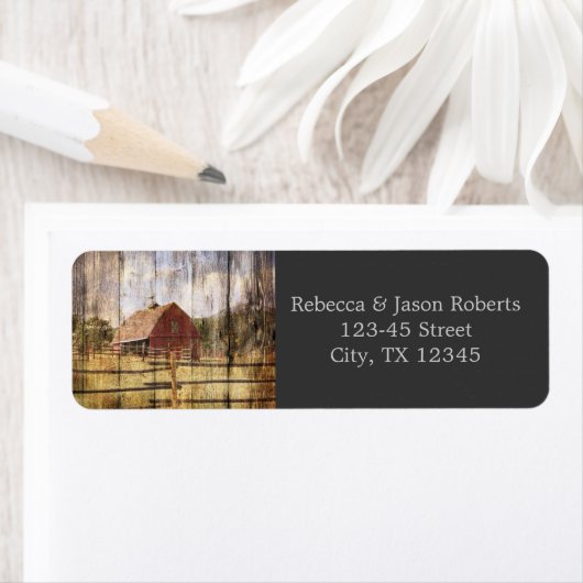 rustige herfst - western land - bruiloft met rode  etiket (Insitu)