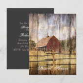 rustige herfst - western land - bruiloft met rode  kaart (Voorkant / Achterkant)