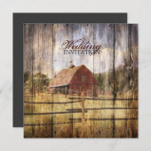 rustige herfst - western land - bruiloft met rode  kaart (Voorkant / Achterkant)