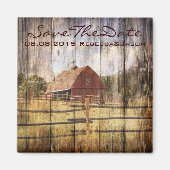 rustige herfst - western land - bruiloft met rode  magneet (Voorkant)