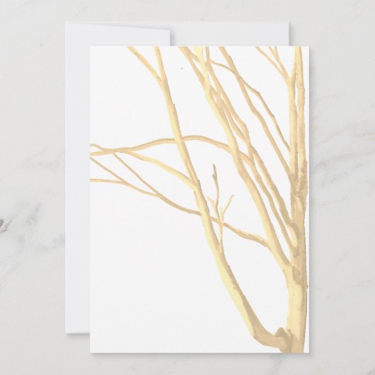 Rustige Herfst Winter Weddenschap Kaart (Achterkant)