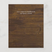 Rustige Herfst WOODLAND Foxes Wedding Invitations (Achterkant)