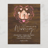 Rustige Herfst WOODLAND Foxes Wedding Invitations (Voorkant)