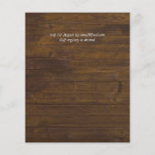 Rustige Herfst WOODLAND verlaat huwelijksuitnodigi (Achterkant)