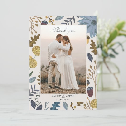 Rustige herfstbladeren herfst herfst herfst herfst kaart (Staand voorkant)