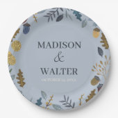 Rustige herfstbladeren herfst herfst herfst herfst papieren bordje (Voorkant)