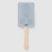 Rustige herfstbladeren herfst herfstbruiloft handwaaier (Achterkant)