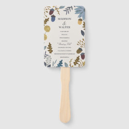 Rustige herfstbladeren herfst herfstbruiloft handwaaier