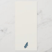 Rustige herfstbladeren herfst herfstbruiloft menu (Achterkant)