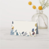 Rustige herfstbladeren herfst herfstbruiloft plaatskaartje (Achterkant)