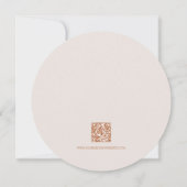 Rustige herfstbladeren Verbrande Sienna Beige Brui Save The Date (Achterkant)