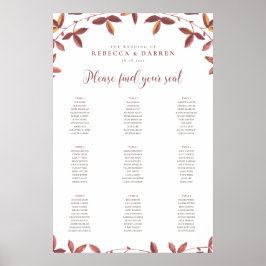 Rustige herfstegelkleppen poster