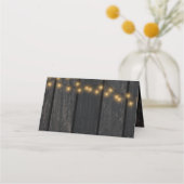 Rustige herfstherfst herfst florale bruiloft plaatskaartje (Achterkant)