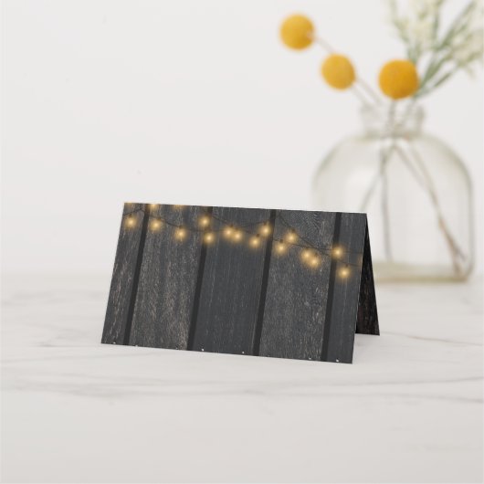 Rustige herfstherfst herfst florale bruiloft plaatskaartje (Achterkant)