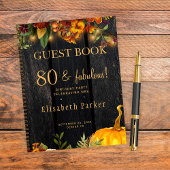 Rustige herfstherfst om het even welk oud verjaard notitieboek