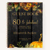 Rustige herfstherfst om het even welk oud verjaard notitieboek (Voorkant)