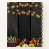 Rustige herfstherfst om het even welk oud verjaard notitieboek (Achterkant)