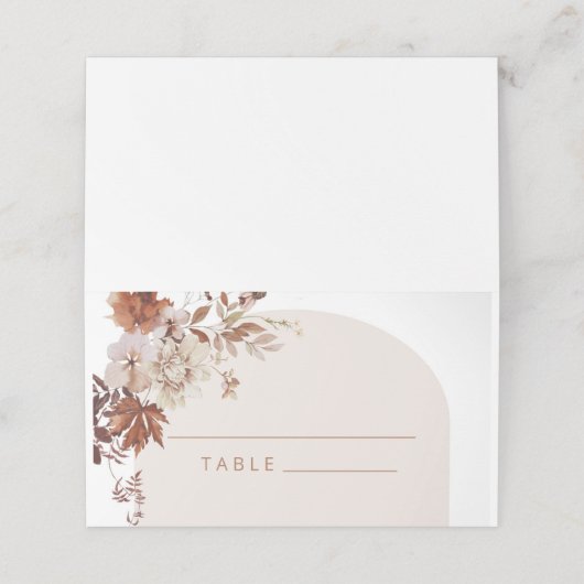 Rustige herfstkaarten plaatskaartje (Buitenkant ongevouwen)