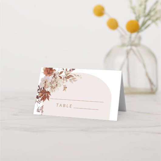 Rustige herfstkaarten plaatskaartje (Voorkant)