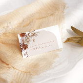 Rustige herfstkaarten plaatskaartje