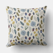 Rustige herfstmonogram herfstherfstherfstherfsther kussen (Achterkant)